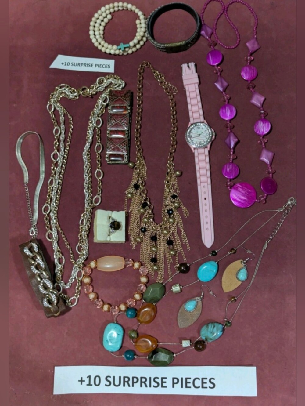 Vintage to Now Fashion "Jewelry Lot" WEARABLE 1 LB. Lot Unsearched 25 PCS.  #166